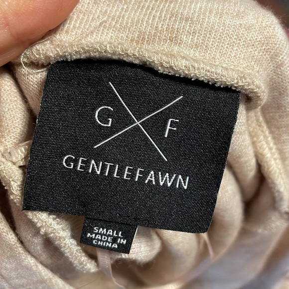 GENTLEFAWN Oversized open front longline duster sweater cardigan Heather beige S - Picture 7 of 11